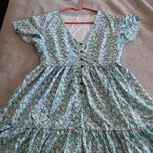 Blue floral sundress
